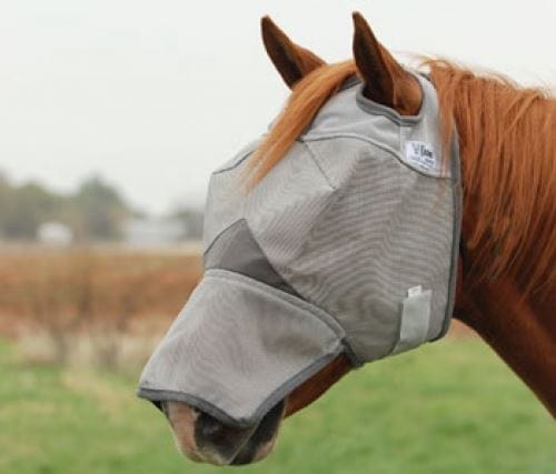 Go Horse Crusader Fly Mask with Long Nose
